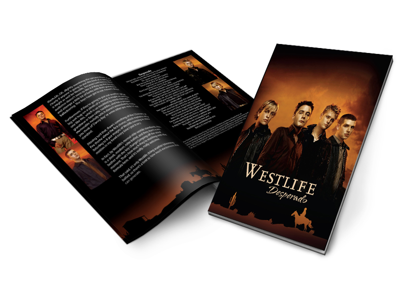 Camiseta do projeto Promocional do single Desperado da banda Westlife